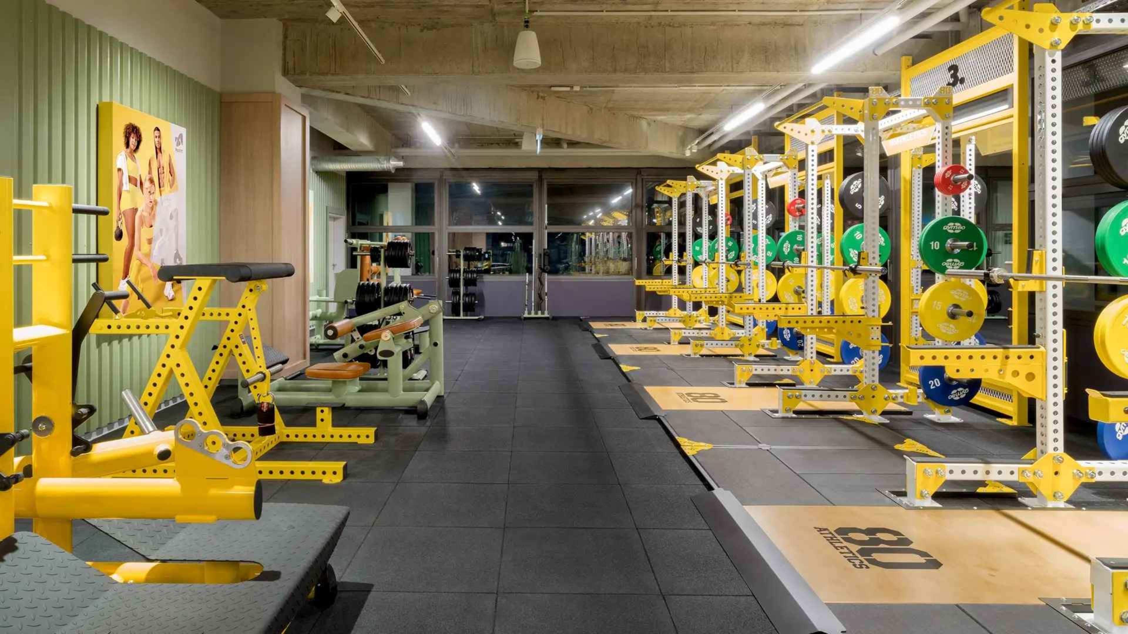 Ein frisch renoviertes, modernes Fitnessstudio