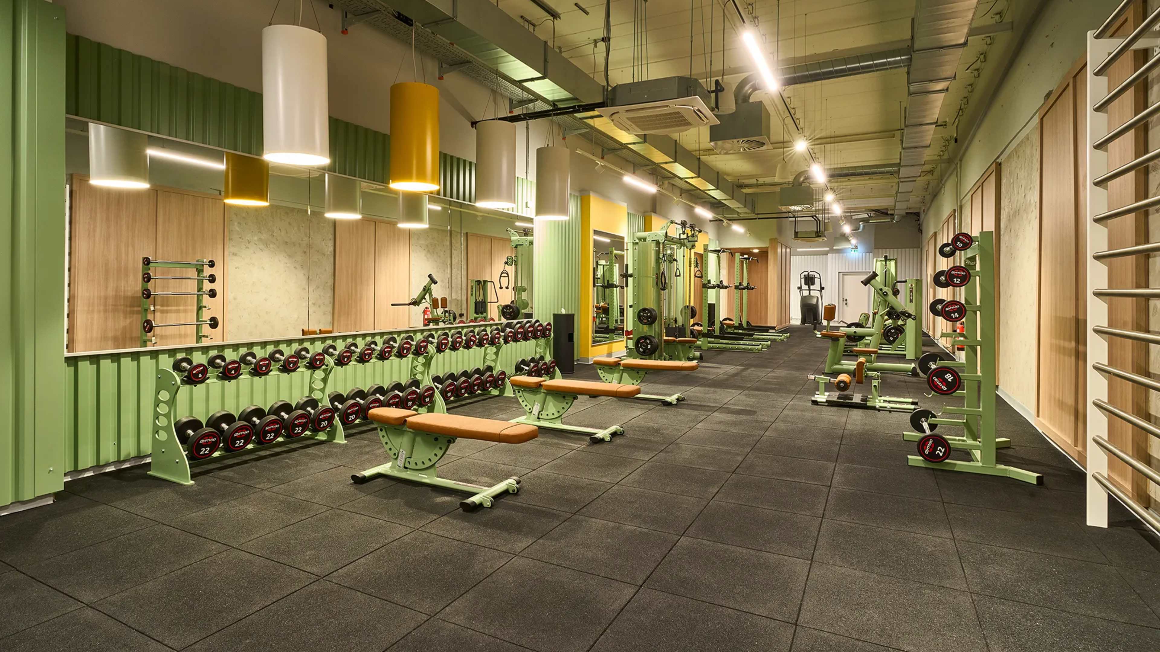 Der Frauenbereich eines Fitnessstudios