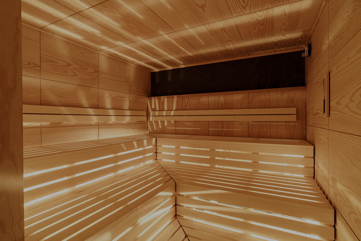 Sauna im Gold's Gym Fitnessstudio München