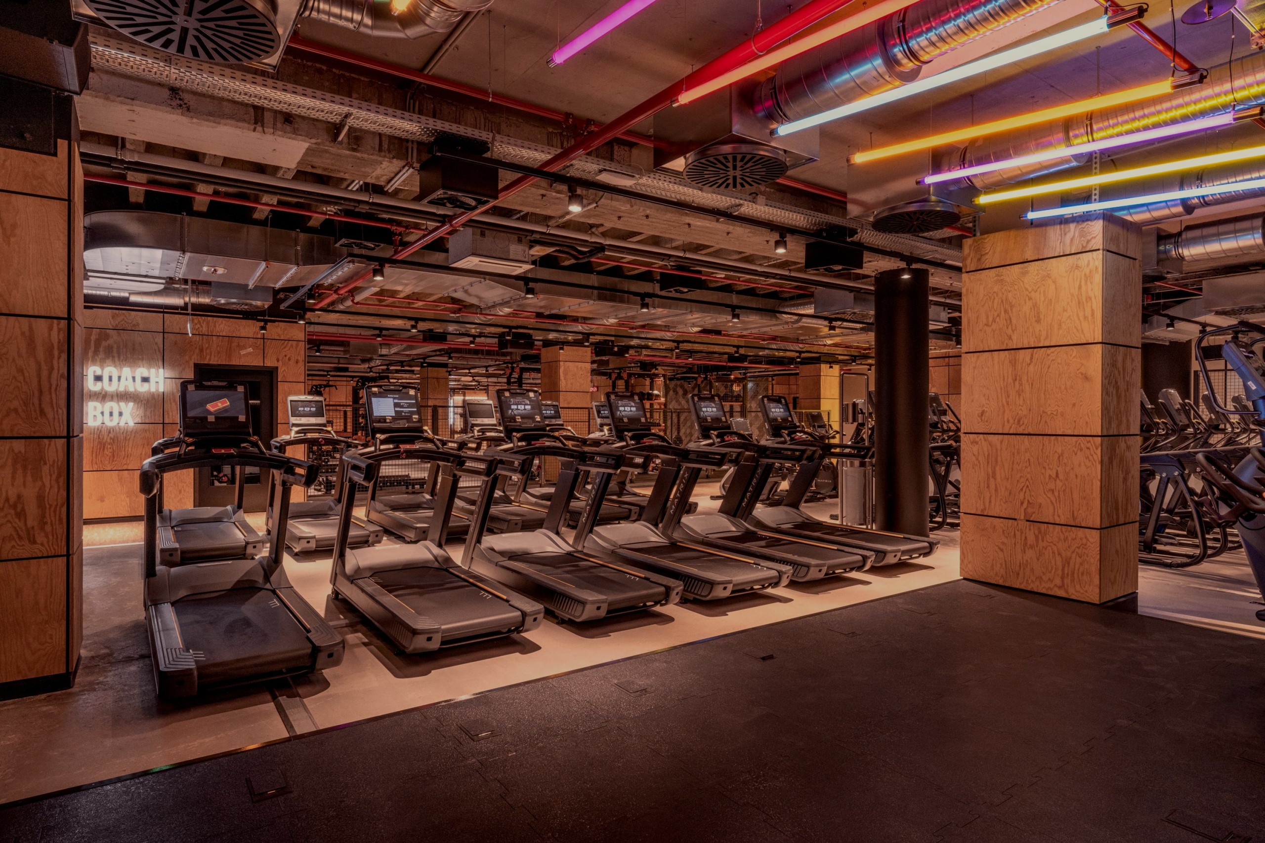 Laufbänder im Gold's Gym Herne