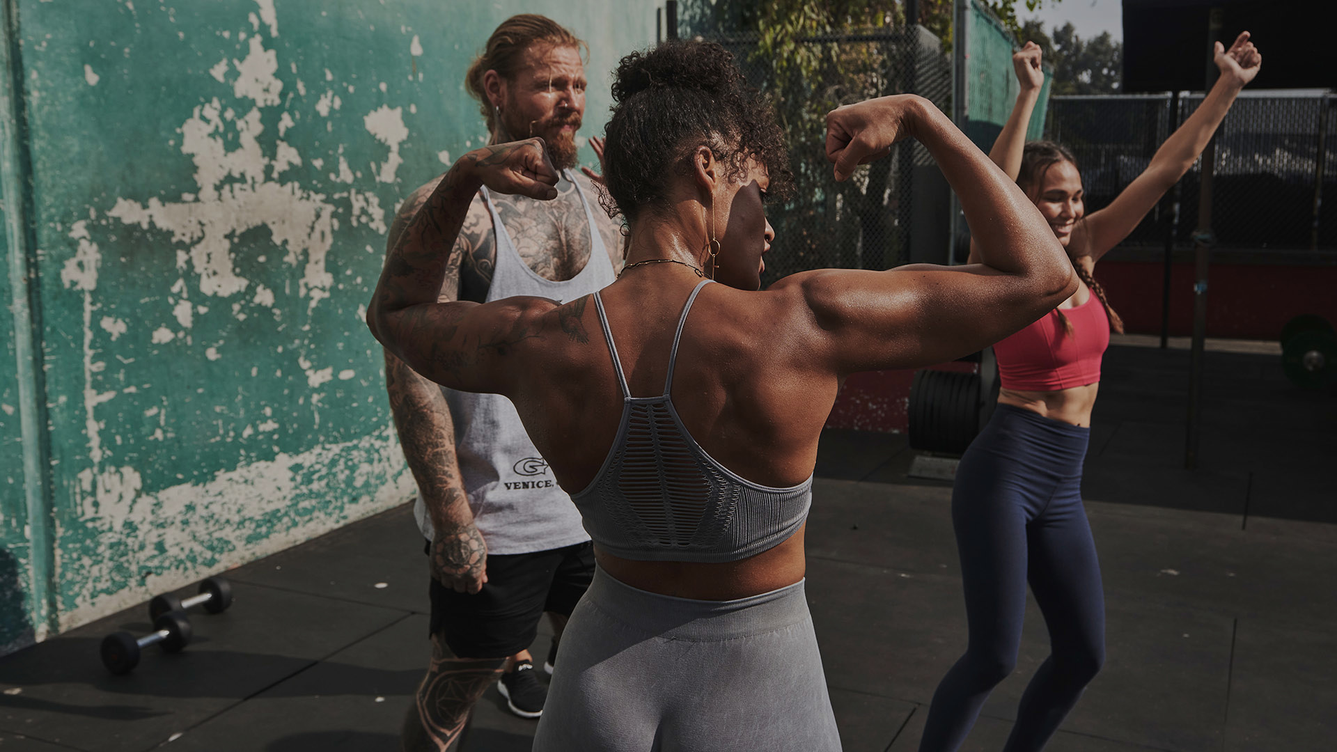 Buddy Workout im Gold's Gym